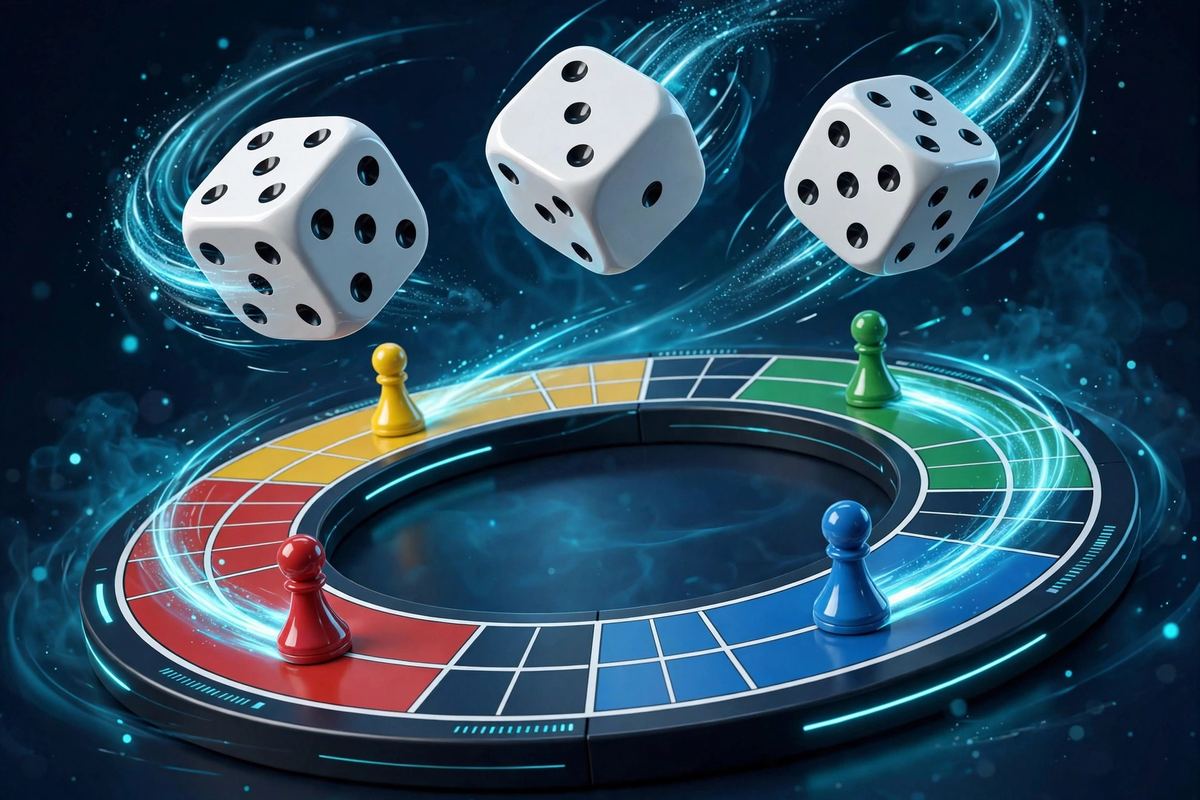 How Ludo dice and token movement work — 3D dice rolling